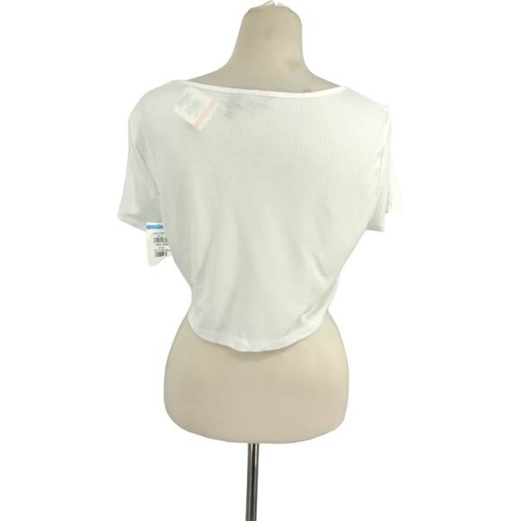 ASOS Design Hourglass Square Neck Rib Top White Plus Size 14 NWOT - Picture 9 of 9